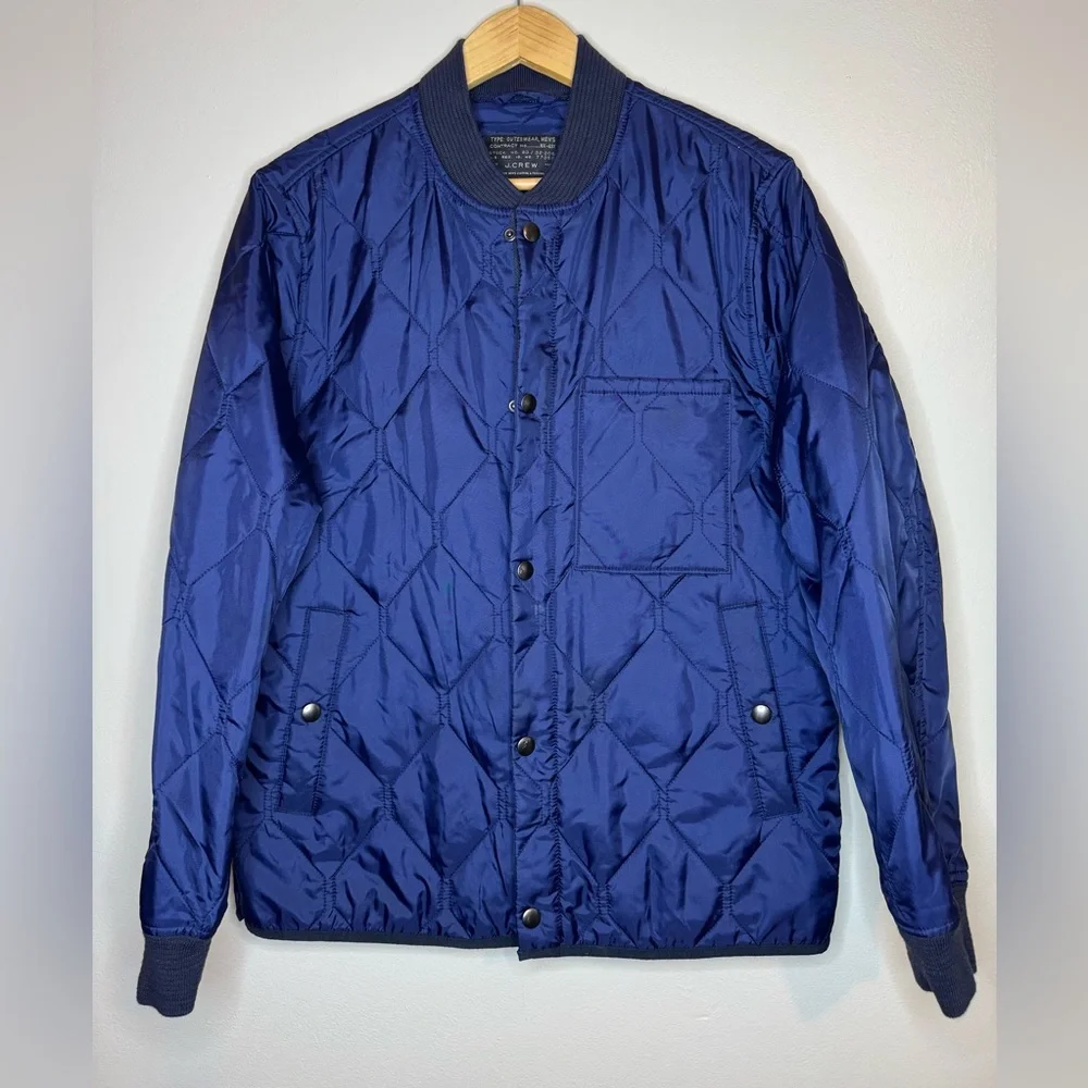 J.Crew‎ Quilted Bomber Jacket Mens Small